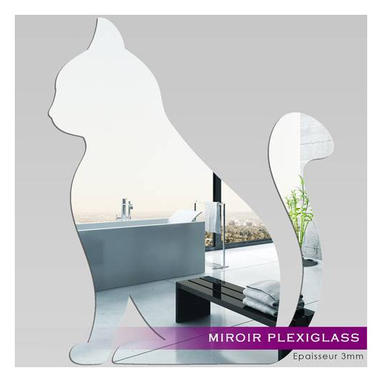 Miroir Acrylique Plexiglass Chat 