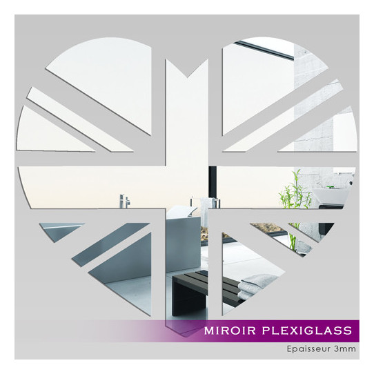 Miroir Acrylique Plexiglass Coeur London