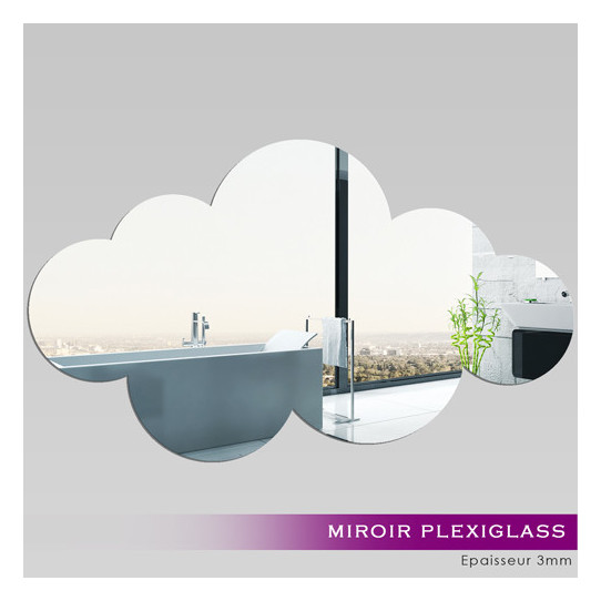 Miroir Acrylique Plexiglass Nuage 2