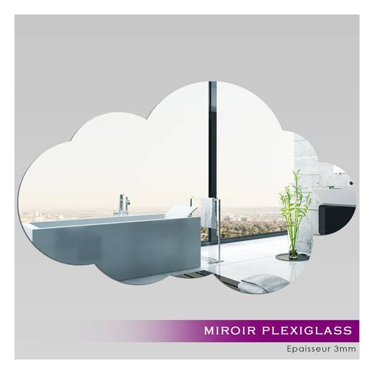Miroir Acrylique Plexiglass Nuage 4