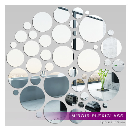 Miroir Acrylique Plexiglass Points en folie