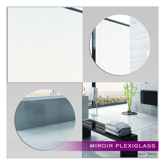 Miroir Acrylique Plexiglass Ronds&Carrés