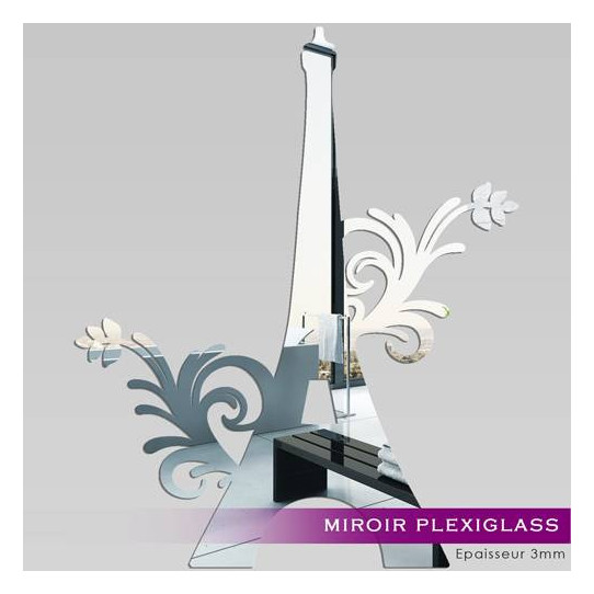 Miroir Acrylique Plexiglass Tour Eiffel 1