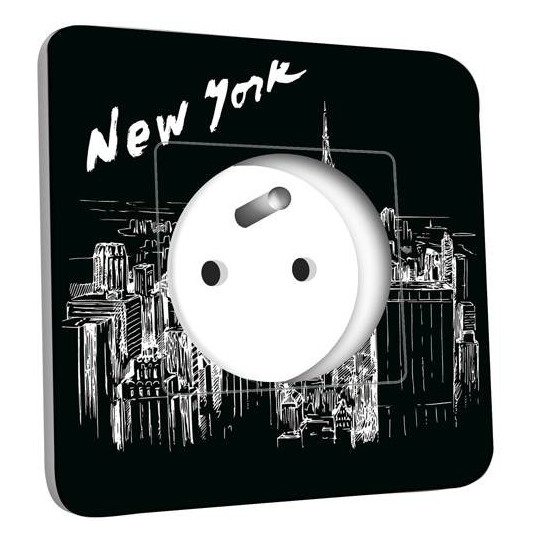 Prise décorée New York Black&White 1 
