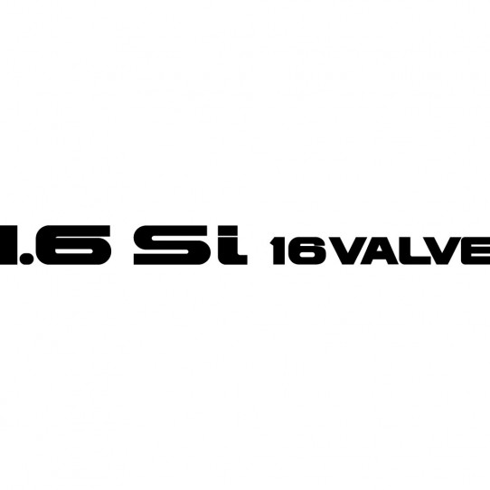 Stickers 1.6 SI 16 VALVE