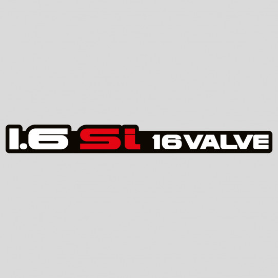 Stickers 1.6 SI 16 VALVE