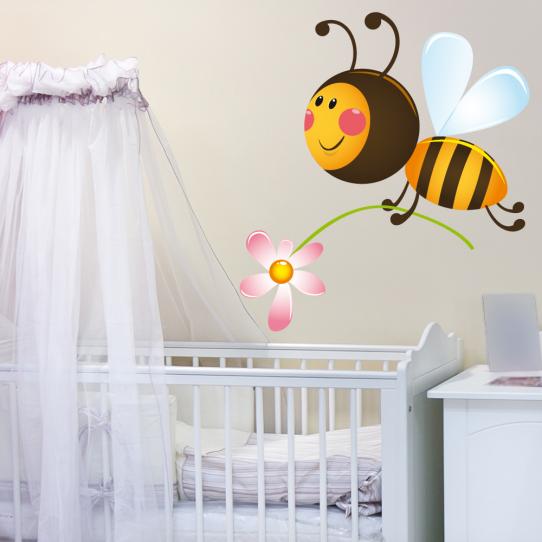 Autocollant Stickers enfant abeille