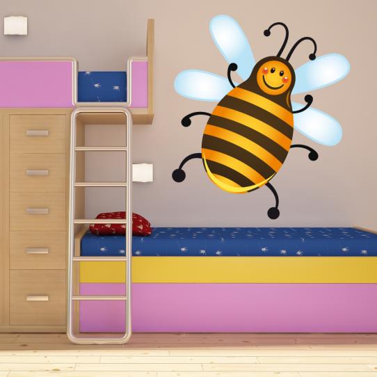 Autocollant Stickers mural enfant abeille