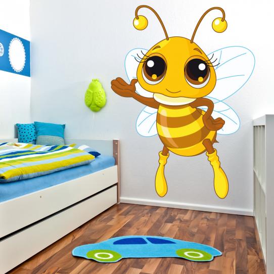 Autocollant Stickers mural enfant abeille