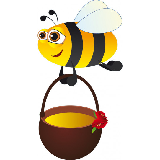 Autocollant Stickers enfant abeille