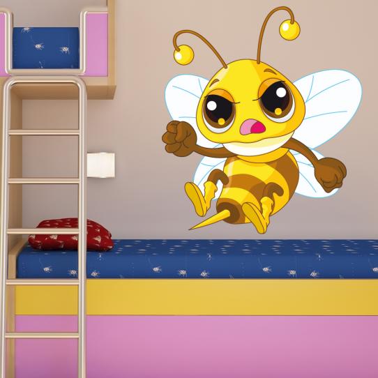 Autocollant Stickers mural enfant abeille