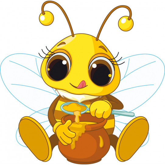 Autocollant Stickers enfant abeille miel