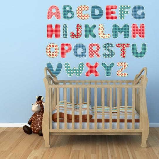 Autocollant Stickers muraux enfant abécédaire