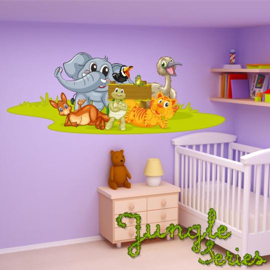 Autocollant Stickers enfant animaux