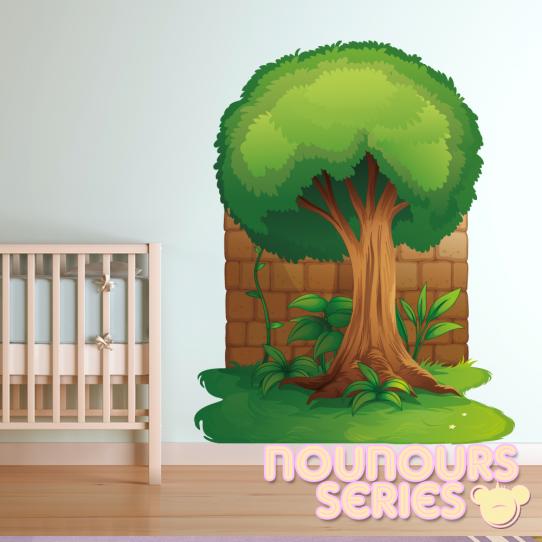 Autocollant Stickers mural enfant arbre