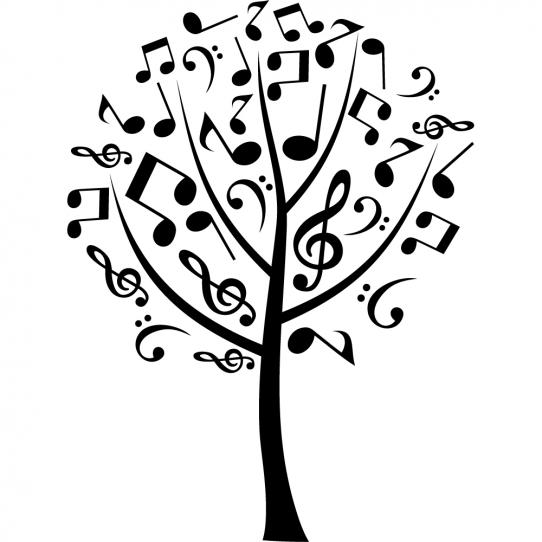 Stickers arbre musical