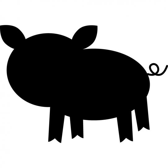 Stickers ardoise cochon