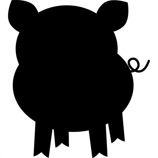 Stickers ardoise cochon