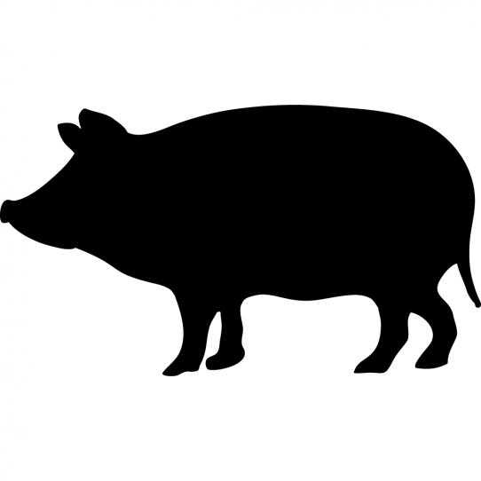 Stickers ardoise cochon