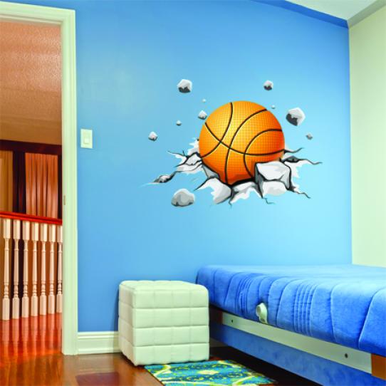 Stickers ballon de basketball