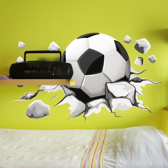 Autocollant Stickers mural ado ballon de foot