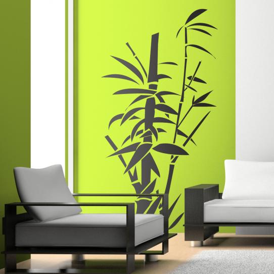 Stickers adhésif autocollant muraux mural bambou
