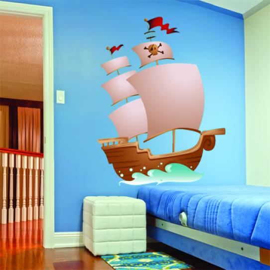 Stickers bateau pirate