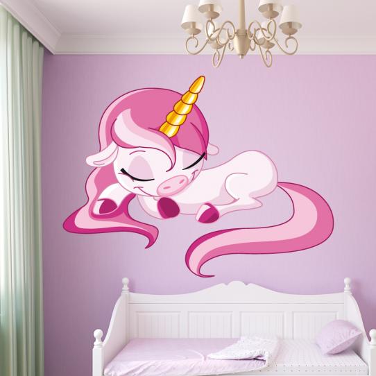 Autocollant Stickers enfant bebe licorne