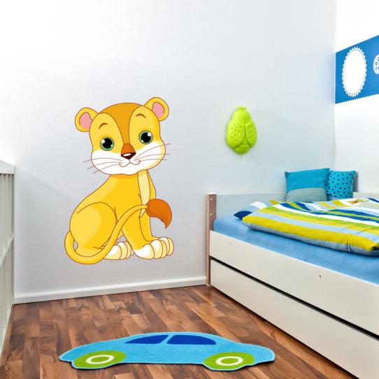 Autocollant Stickers bébé lion
