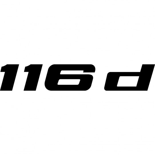 Stickers bmw 116d