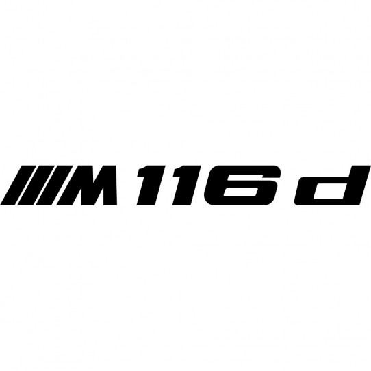 Stickers bmw 116d