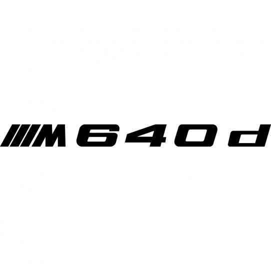 Stickers bmw 640d