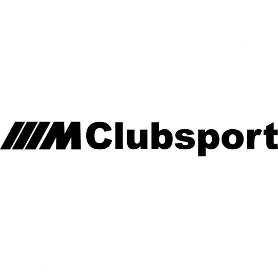 Stickers bmw M clubsport