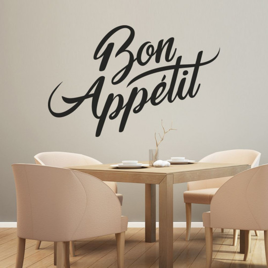 Sticker Mural Bon Appetit 3 - ref.d17373