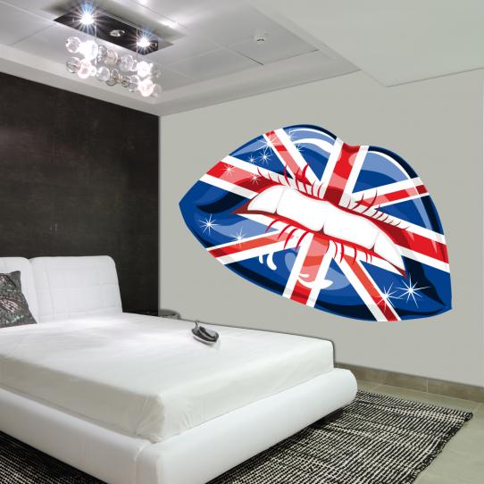 Autocollant Stickers ado bouche angleterre