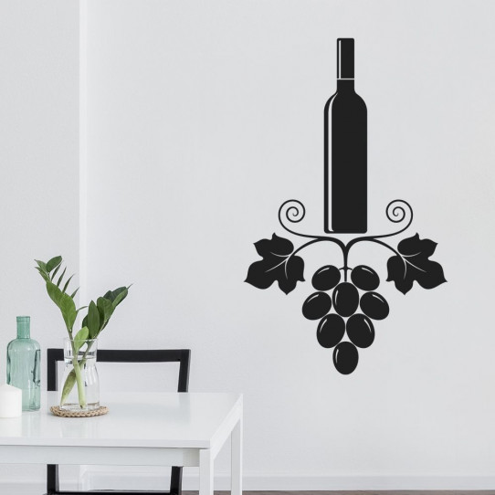 Stickers bouteille de vin