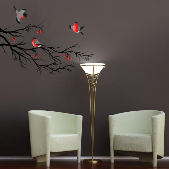 Autocollant Stickers branche oiseaux