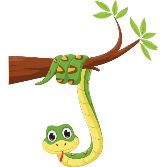Stickers branche serpent