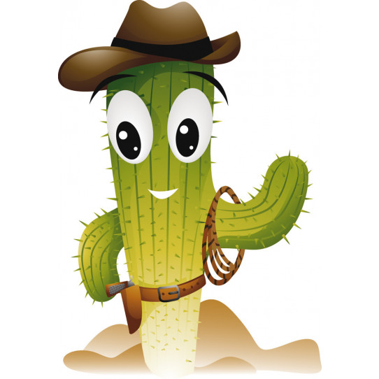Autocollant Stickers enfant cactus