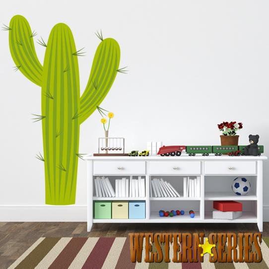 Autocollant Stickers mural enfant cactus