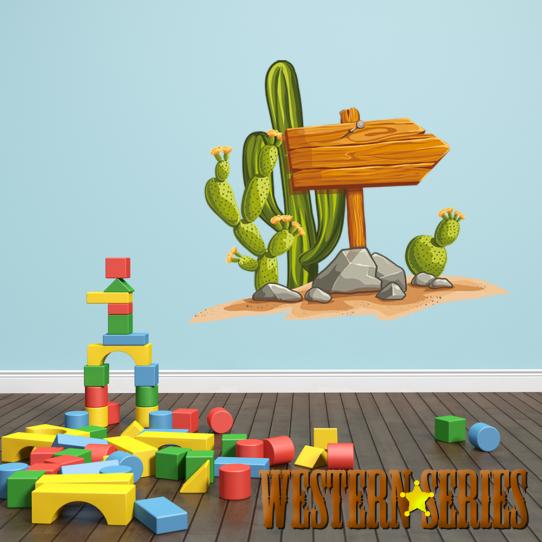 Autocollant Stickers enfant cactus