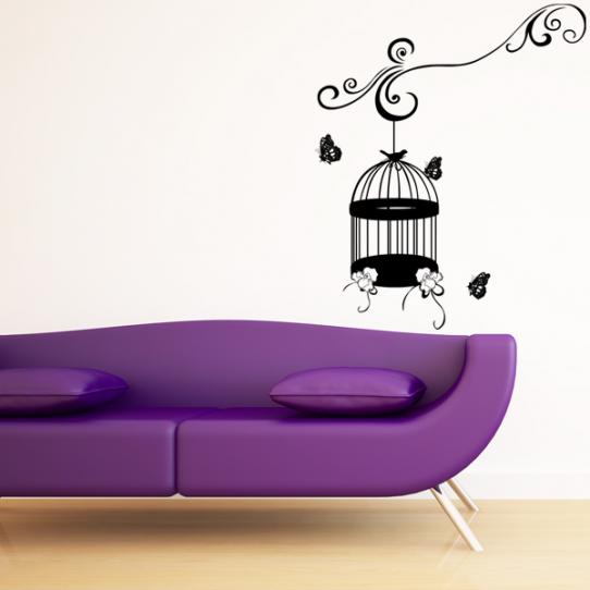 Stickers Cage Papillons