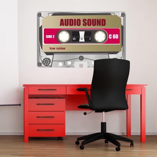 Autocollant Stickers ado cassette