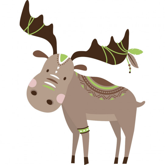 Stickers cerf indien