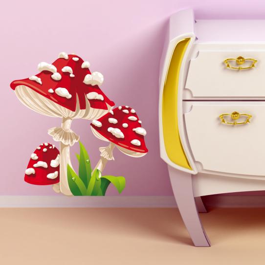 Autocollant Stickers enfant champignon
