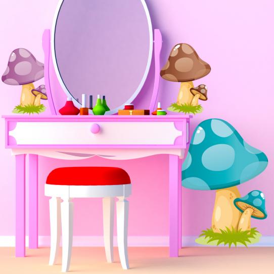Autocollant Stickers enfant champignons