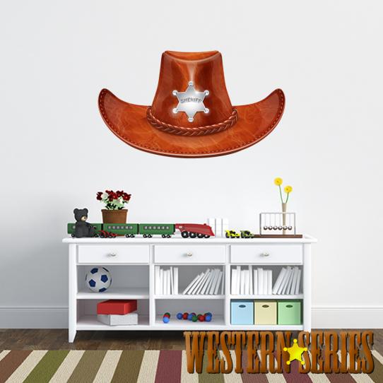 Autocollant Stickers enfant chapeau sheriff