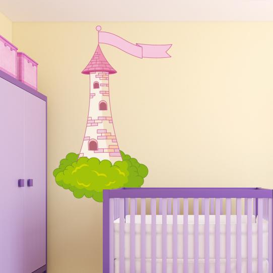 Autocollant Stickers enfant chateau
