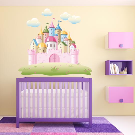 Autocollant Stickers enfant chateau