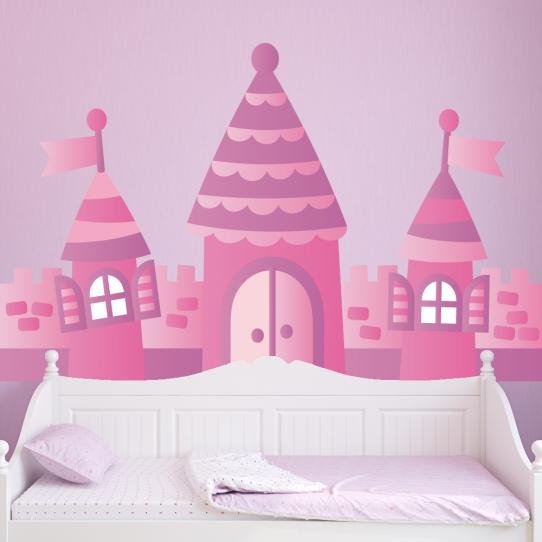 Autocollant Stickers mural enfant chateau